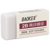 Гумка Baoke прямокутна 39 х 20 х 11 мм, TPR білий 2B, 45 шт (E634)