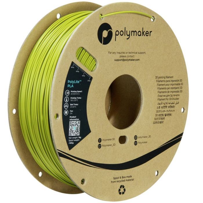 Пластик для 3D-принтера Polymaker PLA POLYLITE 1,75mm 1kg OLIVE GREEN (PA02058)