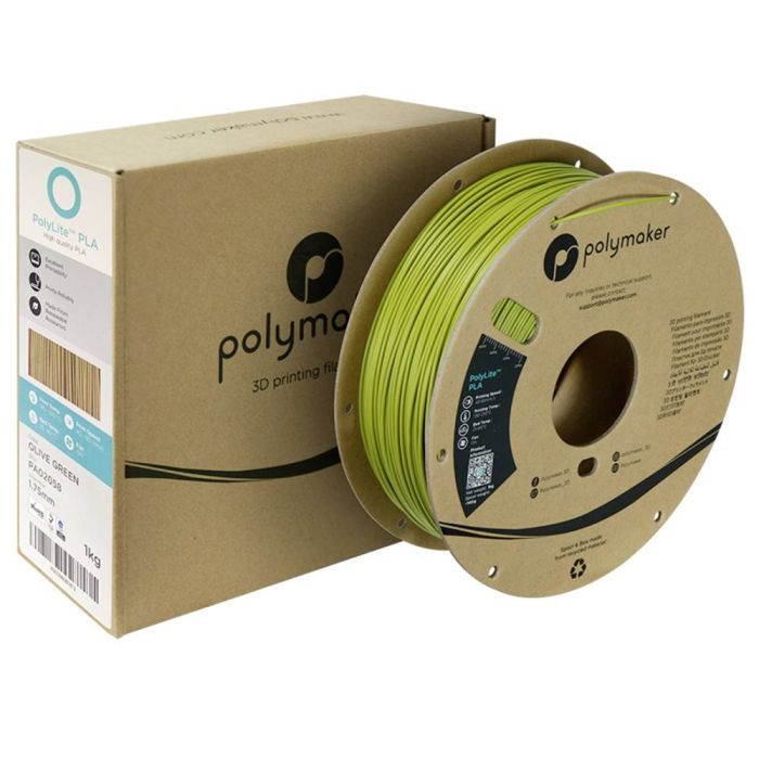 Пластик для 3D-принтера Polymaker PLA POLYLITE 1,75mm 1kg OLIVE GREEN (PA02058) зображення 2