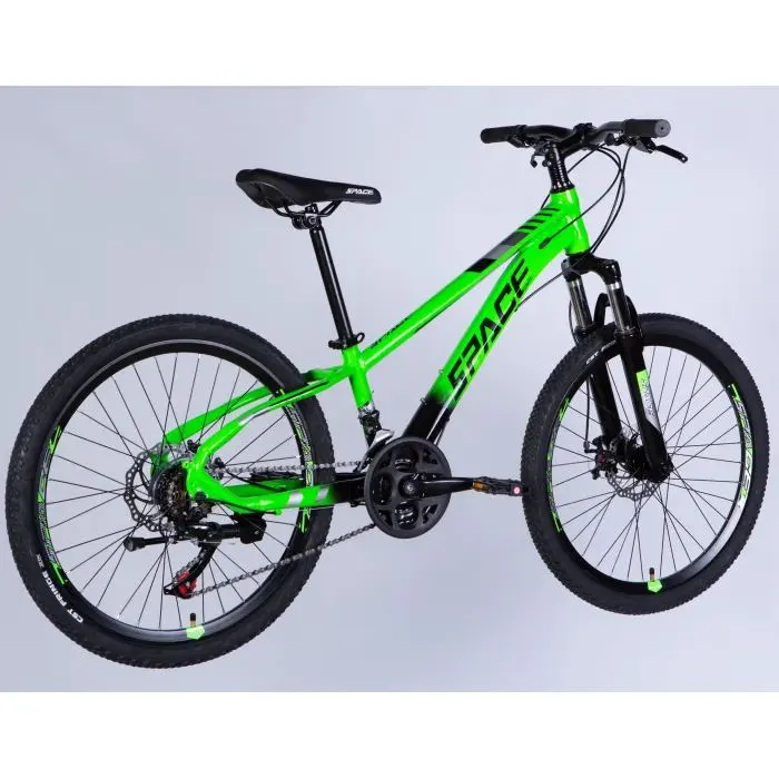 Велосипед Space 24" MERCURY DD FR рама-11" AL 2026 зелено-чорний (OPS-SP-24-063) изображение 3