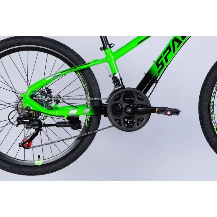 Велосипед Space 24" MERCURY DD FR рама-11" AL 2026 зелено-чорний (OPS-SP-24-063) изображение 5