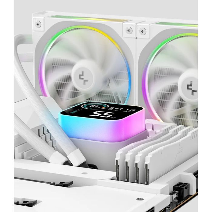 Система жидкостного охлаждения Deepcool LQ360 Ultra ARGB WH (R-LQ360-WHASMC-G-1) изображение 12