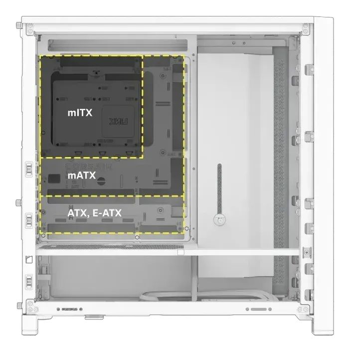 Корпус для ПК Corsair FRAME 4000D RS ARGB White (CC-9011297-WW) изображение 3