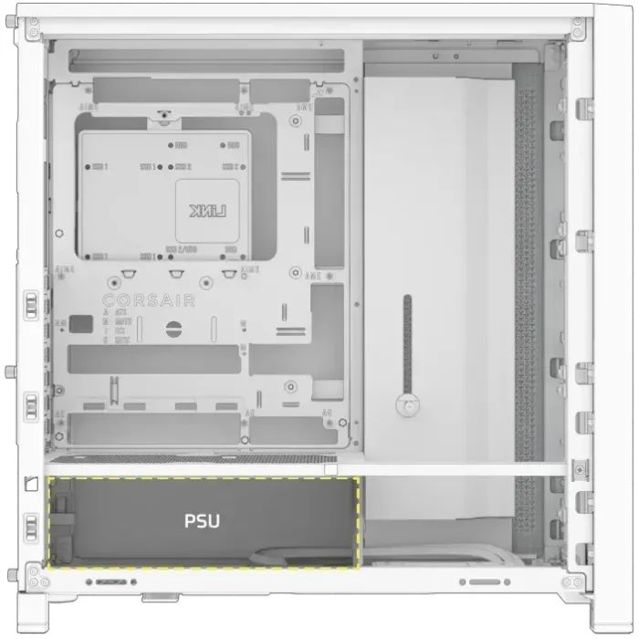 Корпус для ПК Corsair FRAME 4000D RS ARGB White (CC-9011297-WW) изображение 4