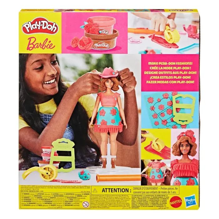 Набір для творчості Hasbro Play-Doh Barbie Квітковий візерунок та бахрома (G1360) зображення 5