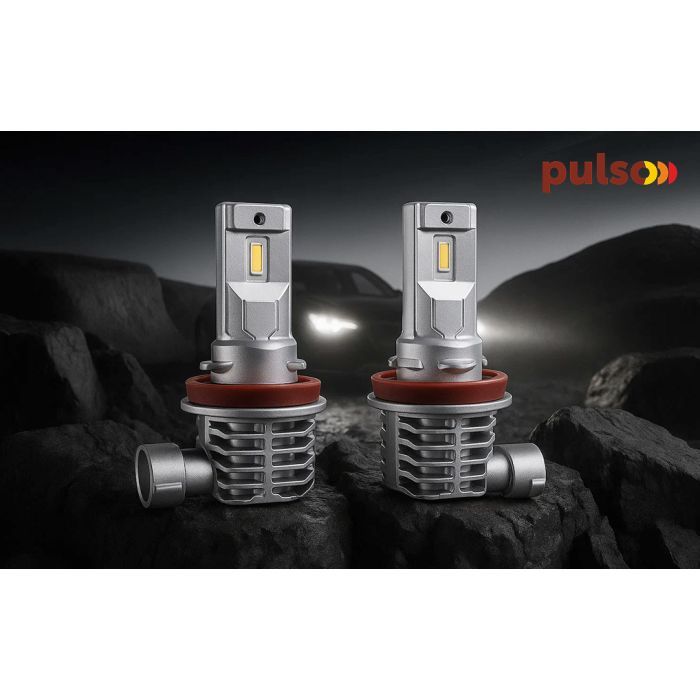 Автолампа PULSO LED-chips CREE/9-32v/2x25w/4500Lm/6000K (M4-H8/H9/H11/H16) изображение 3