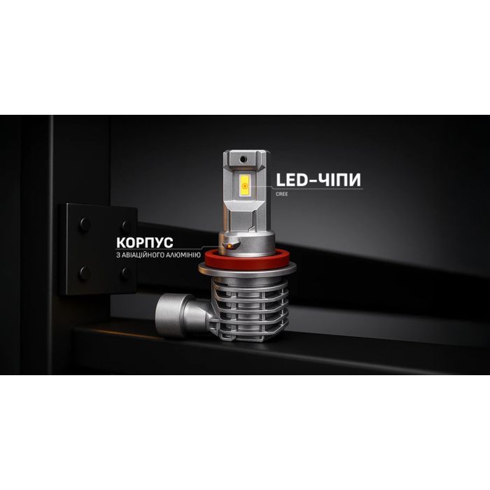 Автолампа PULSO LED-chips CREE/9-32v/2x25w/4500Lm/6000K (M4-H8/H9/H11/H16) изображение 5