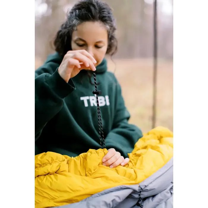Спальний мішок Tribe Down 400 Regular пуховий сірий лівий (T-CH-0007-grey-L) зображення 10