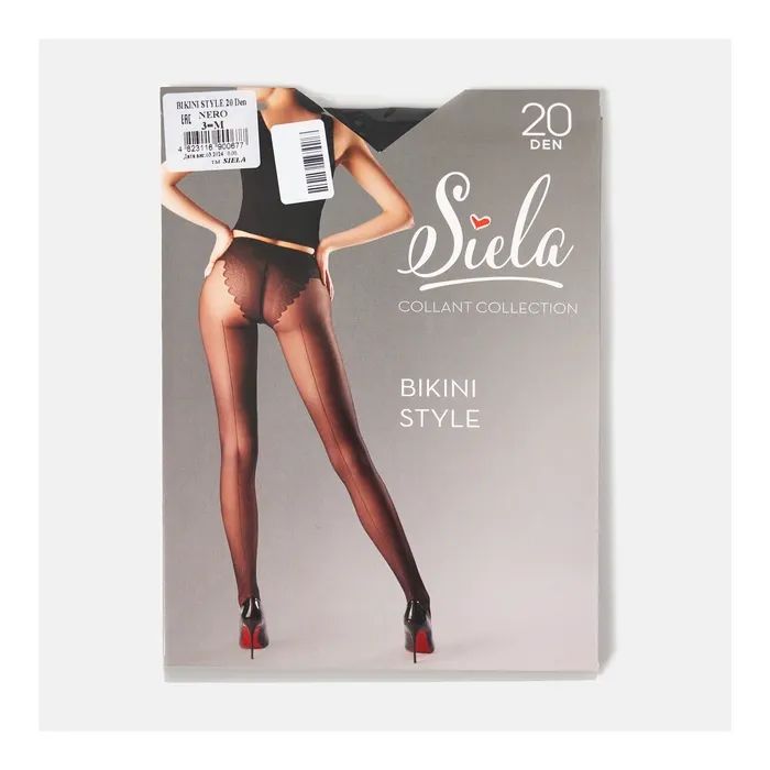 Колготи Siela Collant Bikini Style 20 Den Nero - 2 (4823116900660) зображення 4