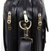Сумка Vintage Кожаная Черная (14242) изображение 9