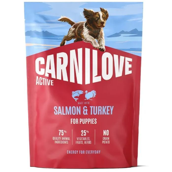 Сухий корм для собак Carnilove Active Salmon & Turkey Puppy 12 кг (8595602581375)