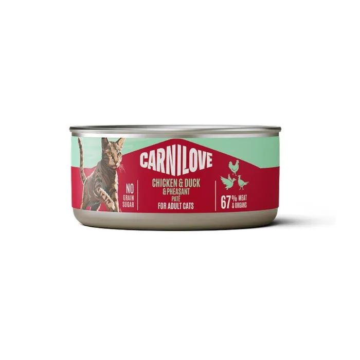 Паштет для кошек Carnilove Duck & Pheasant 100 г (8595602582884)