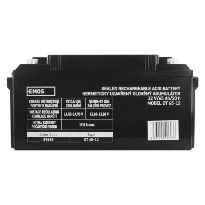 Батарея к ИБП EMOS 12V 65Ah (B9685) изображение 2
