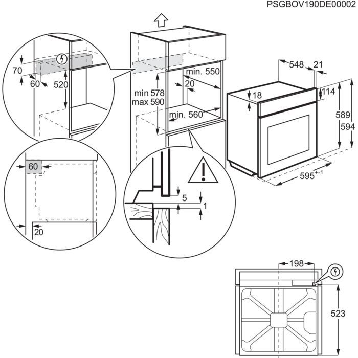 Духова шафа Electrolux EOH4P0PK зображення 9