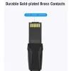 Патч-корд 3м, UTP cat 6 RJ-45 flat black Vention (IBABI) изображение 2