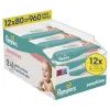 Детские влажные салфетки Pampers Sensitive 80 шт х 12 пачок (960 шт) (8006530134668)