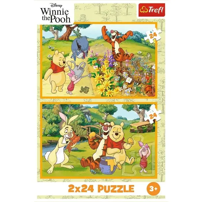 Пазл Trefl Disney Winnie the Pooh День у саду 2х24 елемента (5900511344363) зображення 4