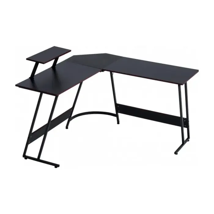 Комп'ютерний стіл GT Racer T-1741 Black (T-1741 (130x130x45x73) Black) зображення 2