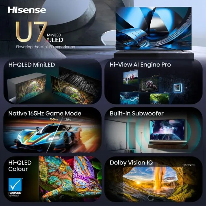 Телевізор Hisense 100U7SE зображення 3