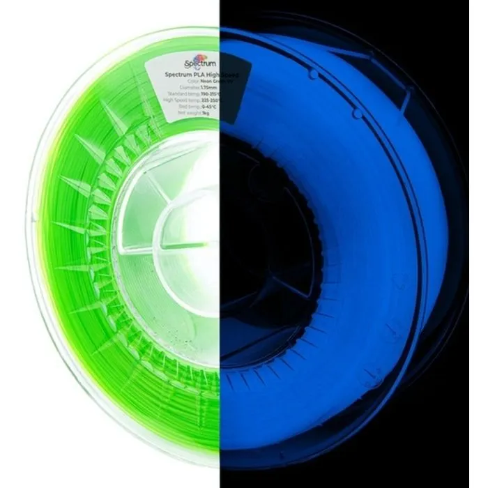 Пластик для 3D-принтера Spectrum PLA HS Premium 1.75mm 1kg Neon Green UV (81057)