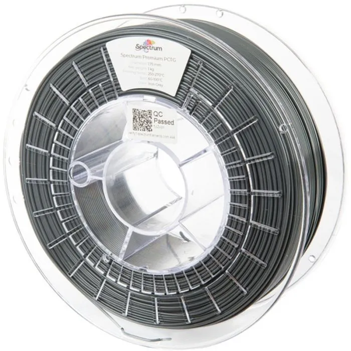 Пластик для 3D-принтера Spectrum PCTG Premium 1.75mm 1kg Grey, Iron RAL 7011 (80659)