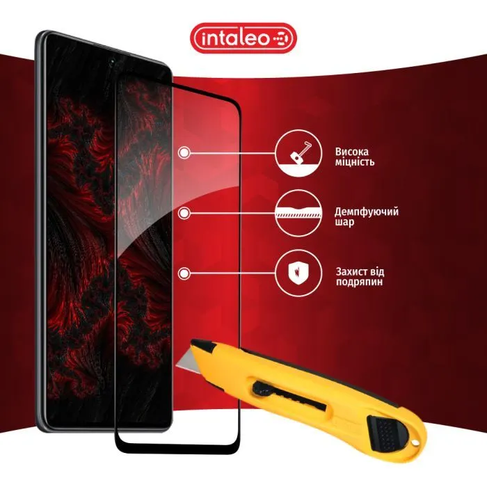 Скло захисне Intaleo Full Glue Xiaomi Redmi Note 11T Black (1283126518904) зображення 5