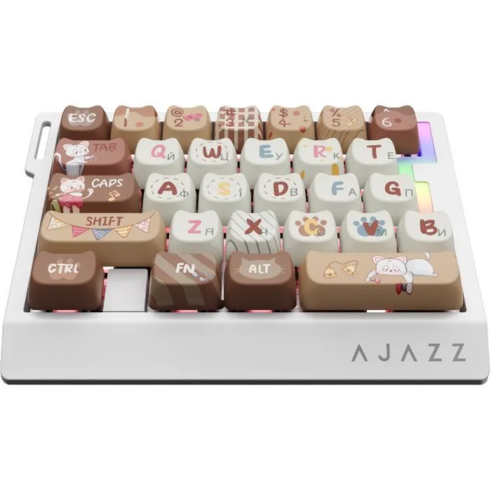 Клавиатура Ajazz AK029 Meow Magnetic Switch USB UA Beige (AK029-M-Y) изображение 2