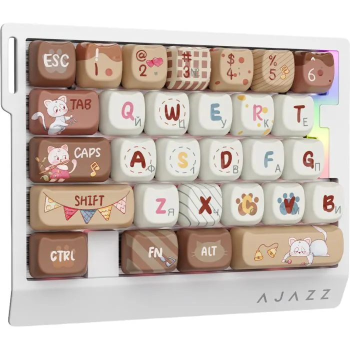 Клавиатура Ajazz AK029 Meow Magnetic Switch USB UA Beige (AK029-M-Y) изображение 3