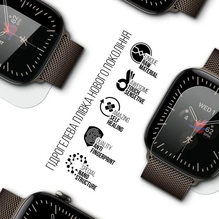 Плівка захисна Armorstandart hydrogel Apple Watch 12 46mm 6 pcs (ARM94005) зображення 2