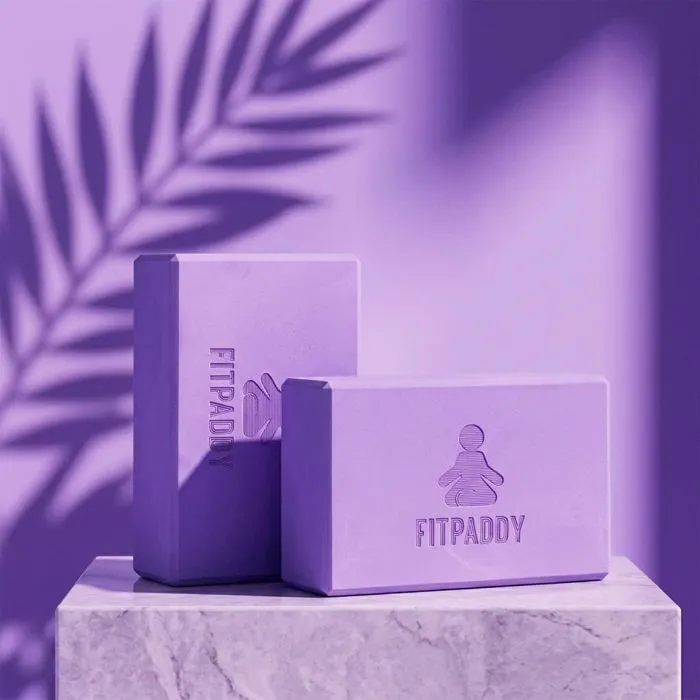 Блок для йоги Fitpaddy 2шт Фіолетові (BLOCK01VL) зображення 2