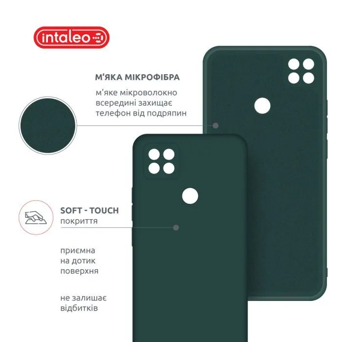 Чохол до мобільного телефона Intaleo Silicone Xiaomi Redmi 9C Dark Green (1283126600869) зображення 5