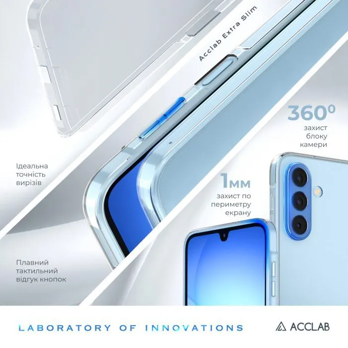 Чохол до мобільного телефона ACCLAB TPU Extra Slim Samsung Galaxy A17 Transparent (1283126632525) зображення 2