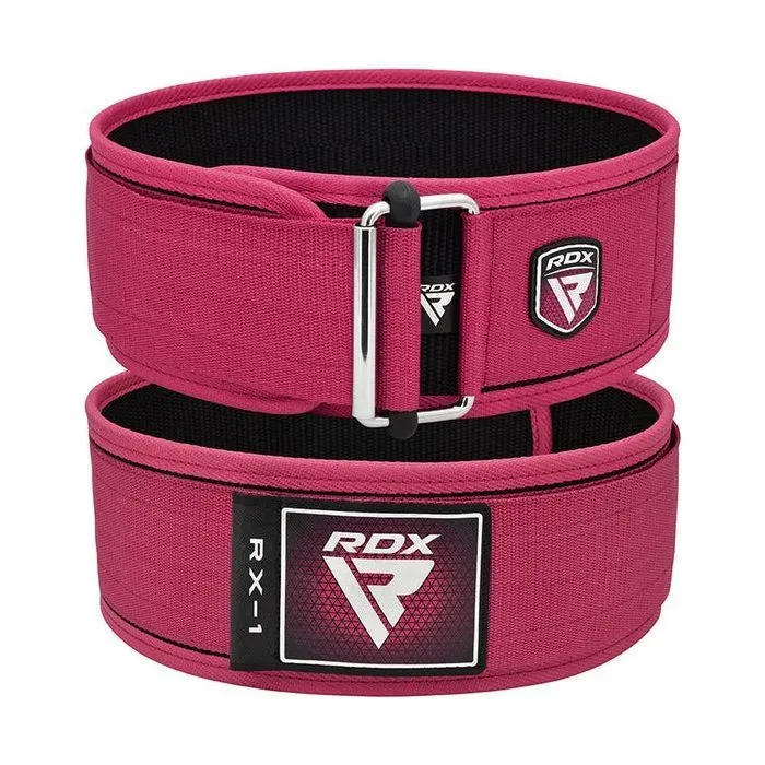 Атлетичний пояс RDX RX1 Weight Lifting Belt Pink S (WBS-RX1P-S) зображення 2
