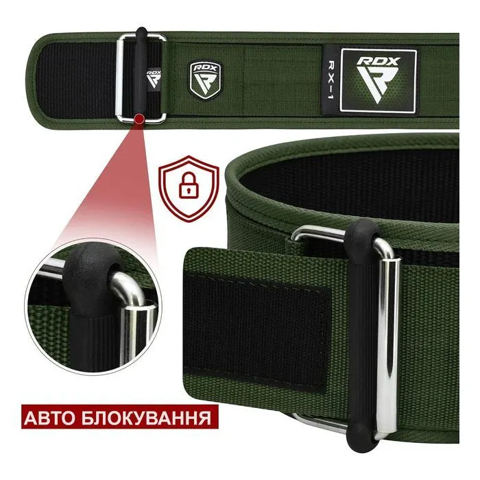 Атлетичний пояс RDX RX1 Weight Lifting Belt Pink S (WBS-RX1P-S) зображення 7