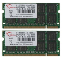 Модуль памяти для ноутбука SoDIMM DDR2 4GB(2x2GB) 667 MHz G.Skill (F2-5300CL5D-4GBSA)