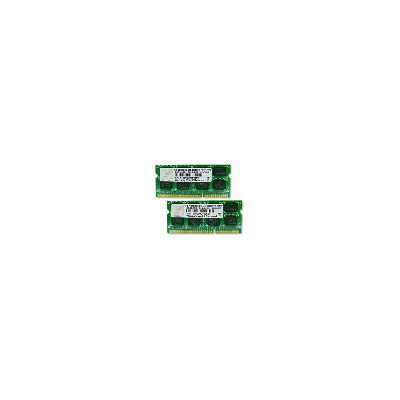Модуль памяти для ноутбука SoDIMM DDR3 4GB (2x2GB) 1600 MHz G.Skill (F3-12800CL9D-4GBSQ)