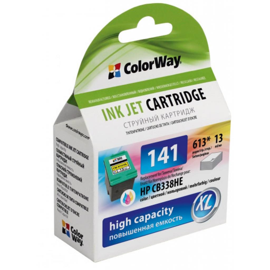 Картридж ColorWay HP №141XL Color (CB338HE) 13мл (CW-H141XL)