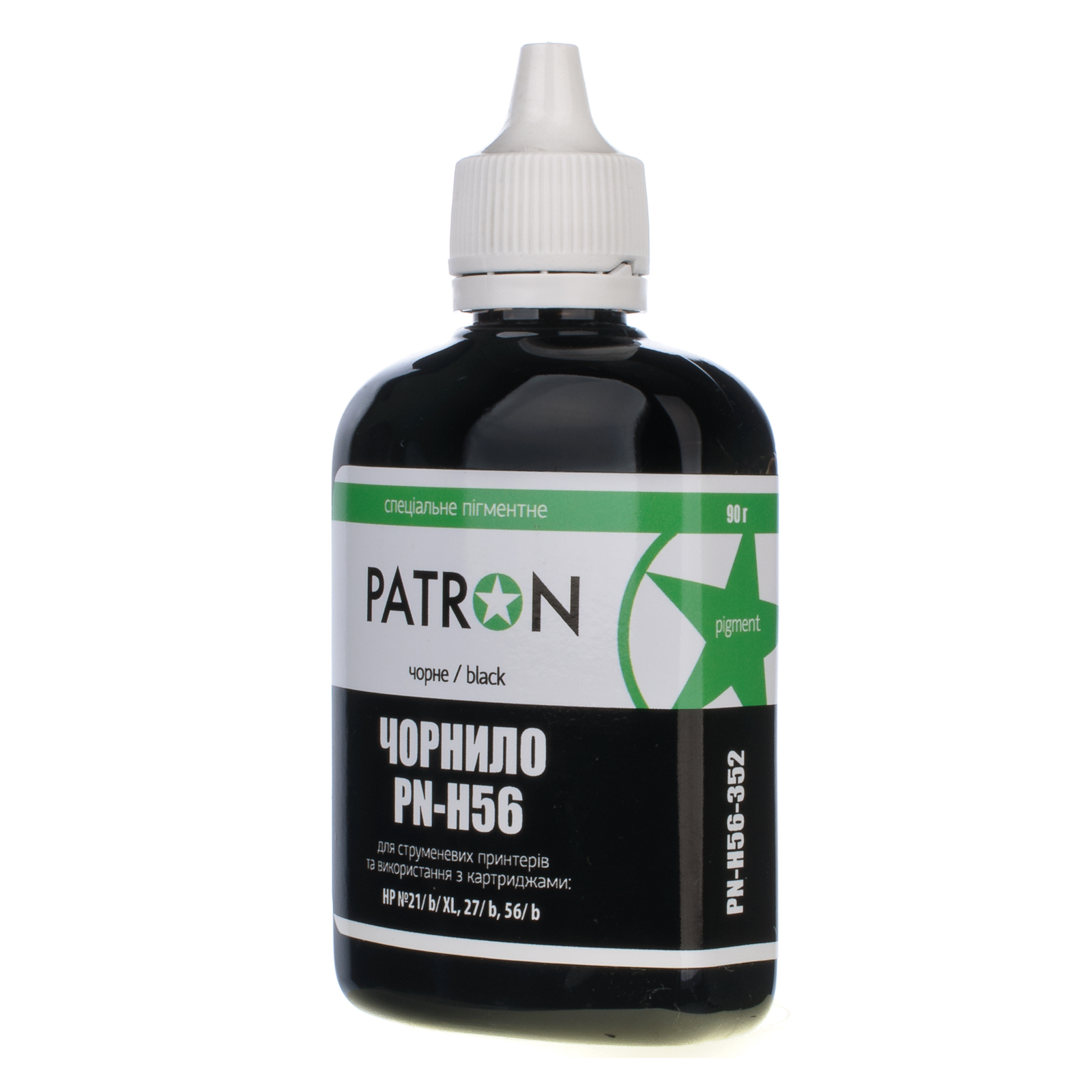 Чернила Patron HP №56 C6656 BLACK pigment 90 г (I-PN-H56-090-B-P)