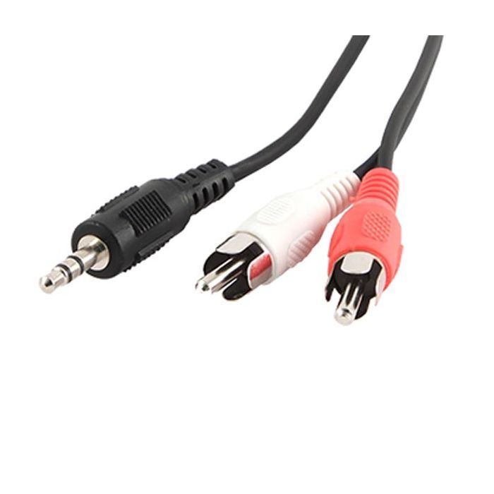 Кабель мультимедійний подовжувач Jack 3.5mm папа/2хRCA Cablexpert (CCA-458/0.2) зображення 2