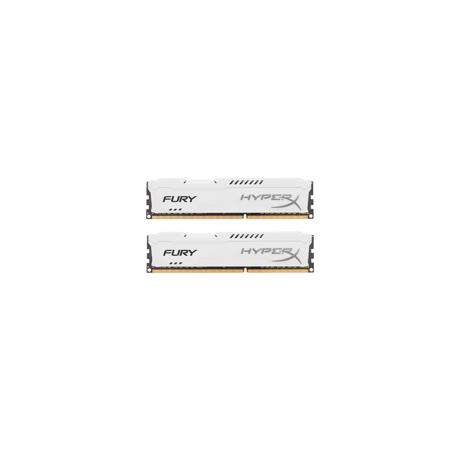 Модуль пам'яті для комп'ютера DDR3 8Gb (2x4GB) 1866 MHz HyperX Fury White Kingston Fury (ex.HyperX) (HX318C10FWK2/8)