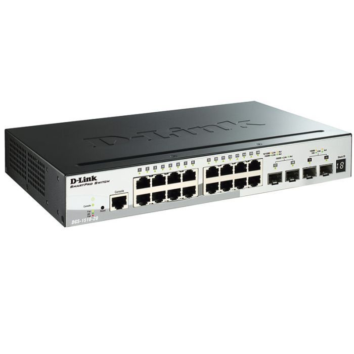 Коммутатор сетевой D-Link DGS-1510-20 изображение 3