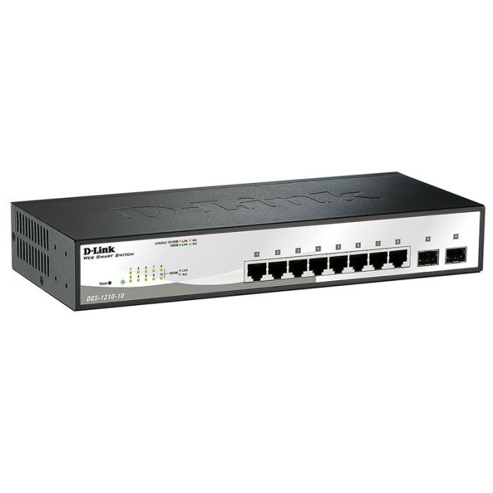 Комутатор мережевий D-Link DGS-1210-10 зображення 2