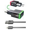 Зарядное устройство E-power 2 * USB 2.1A + кабель Lightning (EP712HAS) изображение 2