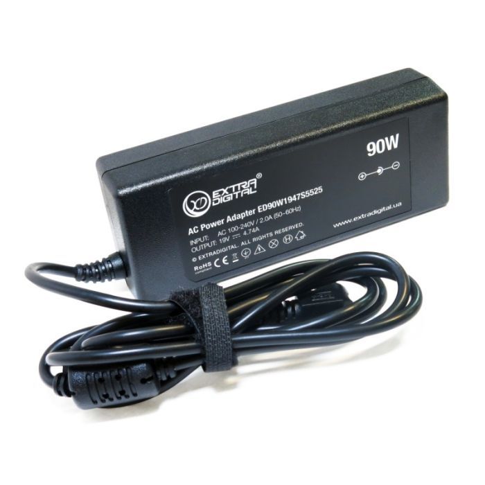 Блок питания к ноутбуку Extradigital Asus 19V, 4.74A, 90W (5.5x2.5) (PST3815)