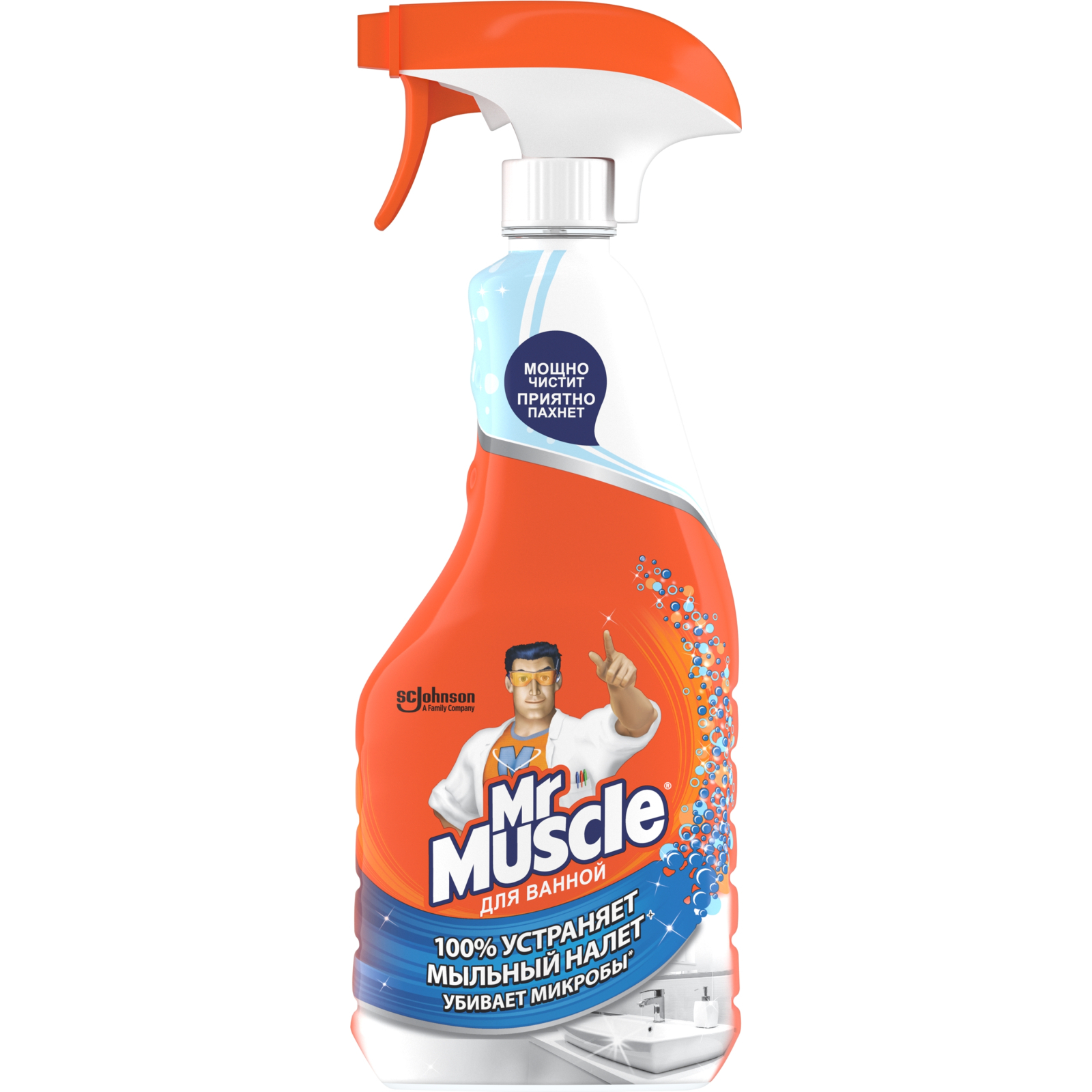 Спрей для чистки ванн Mr Muscle Эксперт 500 мл (4823002002676)
