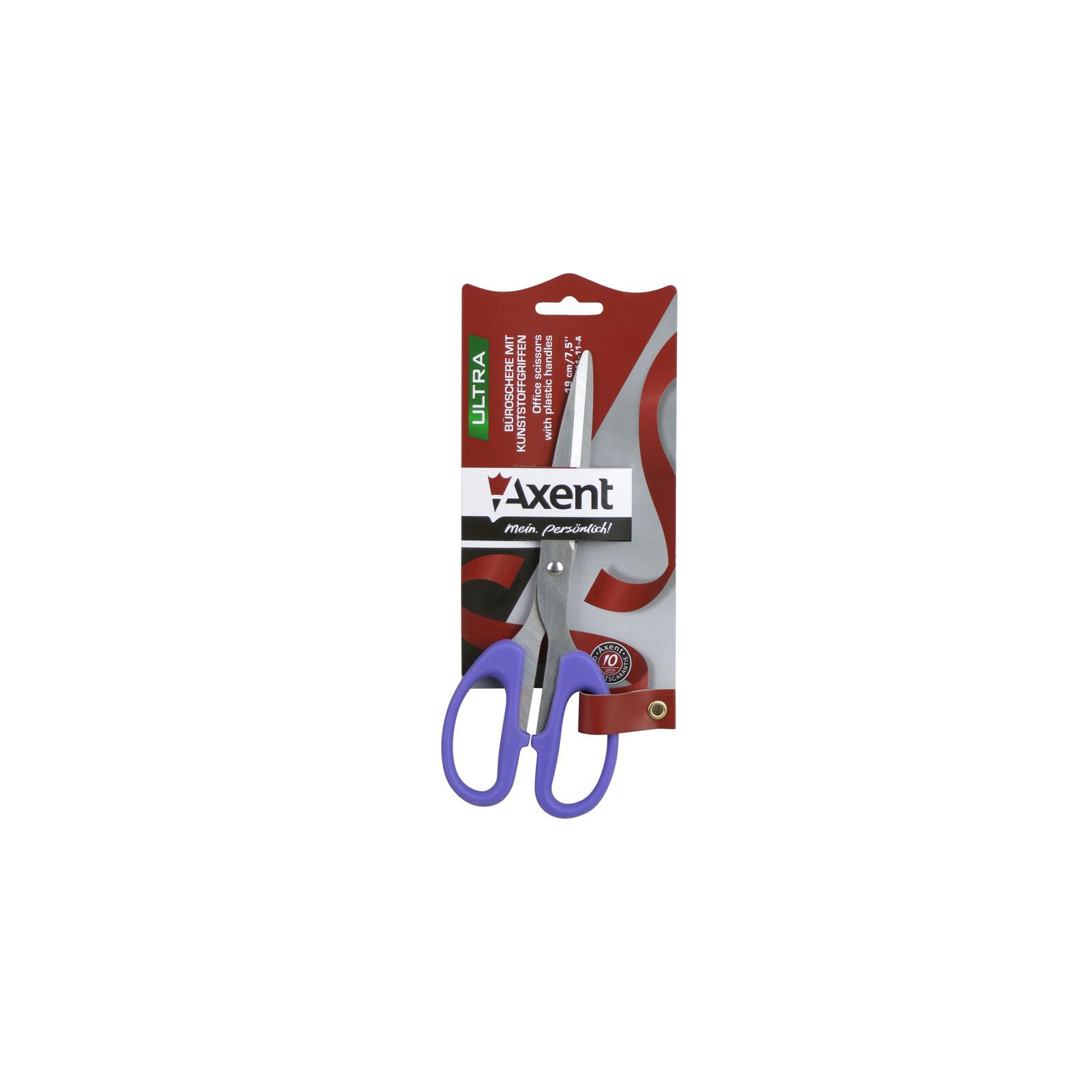 Ножницы Axent Ultra, 19 см, purple (6211-11-А) изображение 2