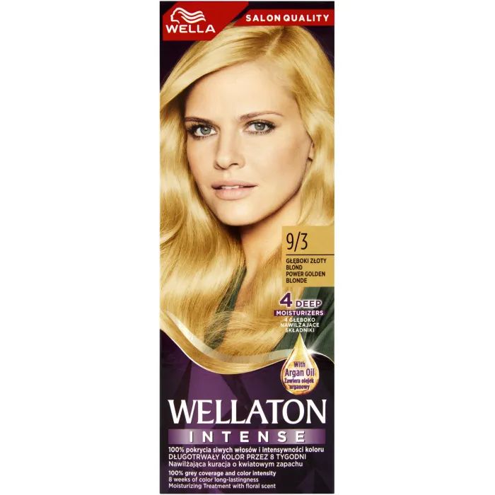 Краска для волос Wellaton 9/3 Золотой блондин 110 мл (4056800023219)