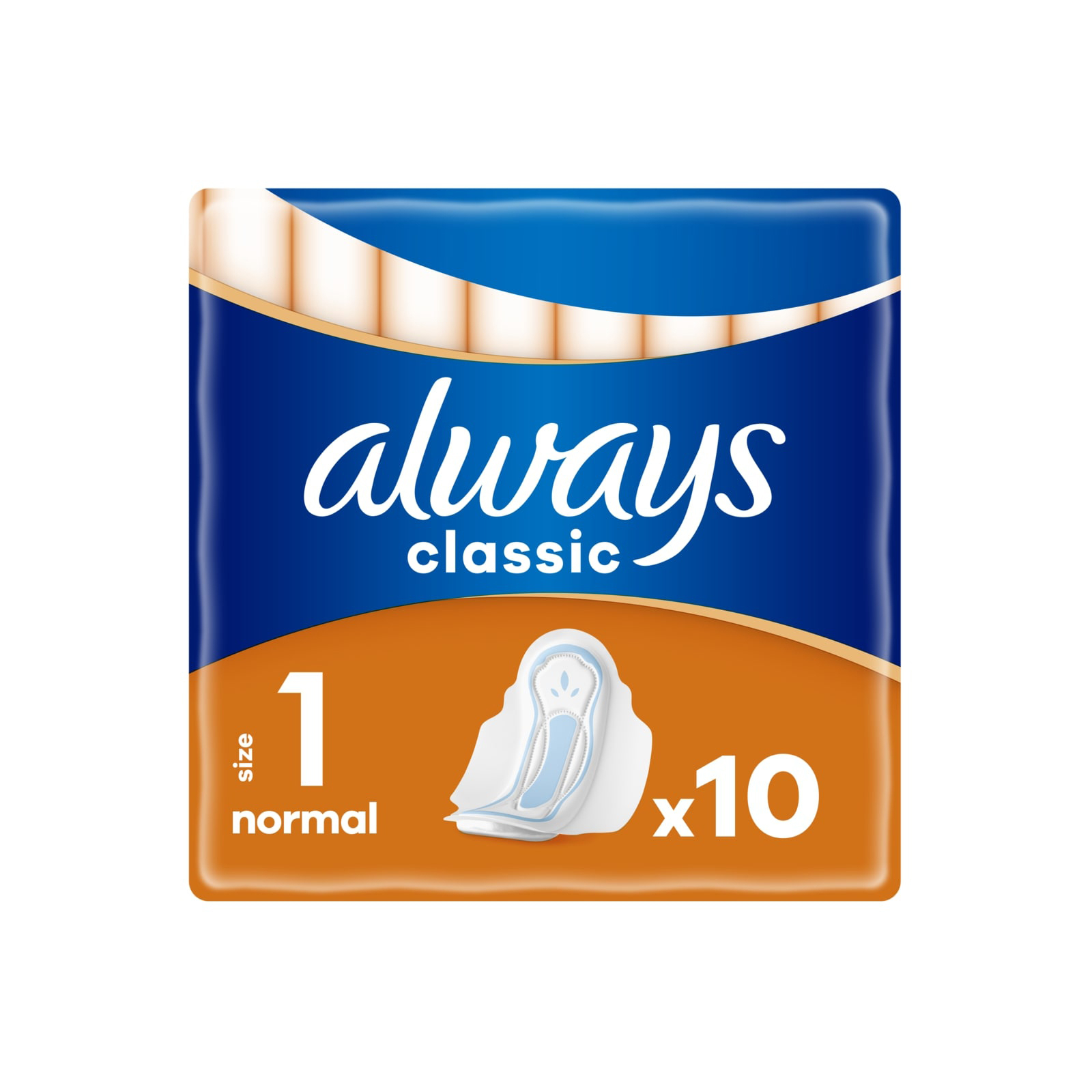 Гігієнічні прокладки Always Classic Normal Розмір 1 10 шт. (4015400259275)