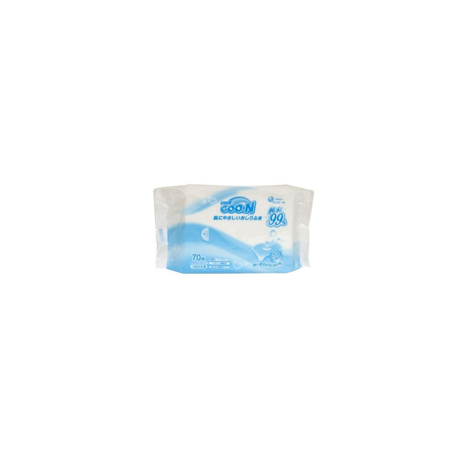 Детские влажные салфетки GOO.N для чувствительной кожи мягкий сменный блок 70 шт (733550)
