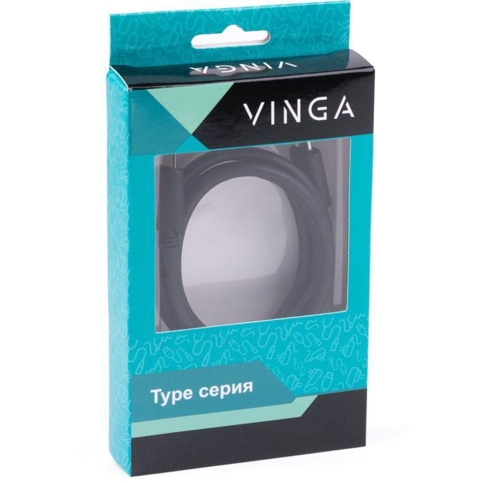 Дата кабель USB-C to USB-C 1.0m 5A USB 3.1 Vinga (USBCMCM01-1.0) зображення 3